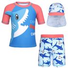 AmzBarley Enfant Garçon 2 Pièces Maillot de Bain Deux Pièces + Bonnet de Bain Anti-UV Natation Vêtements Combinaison de Bain