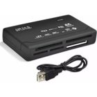 STRAßE TECH Lecteur USB 2.0 All in one multi carte mémoire : Micro Mini SD / SDHC TF M2 MMC MS Duo Compact flash XD - Noir