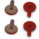 X-TOUT Plaquettes de frein à disque en résine pour trottinette électrique,2 paires pour Kugoo G2 Pro Scooter plaques de Friction