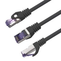 Câble réseau Cat7 Ethernet 10 Gb/s 3m - Noir