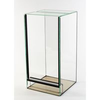 Terrarium en verre 25x25x50cm avec disque tombant