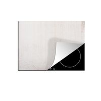 Protège-Plaque Induction - MuchoWow - 58x51 cm - Blanc - Béton Mur