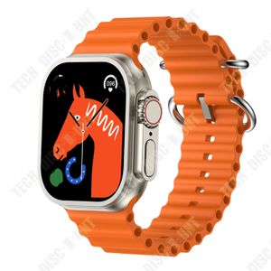 MONTRE CONNECTÉE TD Montre intelligente orange élégante smartwatch 