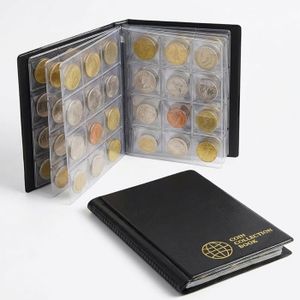 Album collecteur de pièces de monnaie 150 pochettes Convient pour les pièces de monnaie de moins de 4,4 cm de diamètre Rouge - Beaux-Arts et Loisirs créatifs