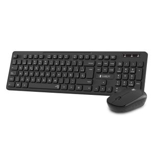 Microsoft WBR0168 Clavier multimédia sans fil 1,0 A avec souris sans