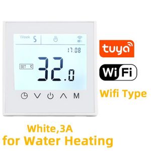 PLANCHER CHAUFFANT Eau 3a blanche - Thermostat pour maison intelligente Tuya MK100, chauffage au sol, pour eau-chaudière à gaz,p