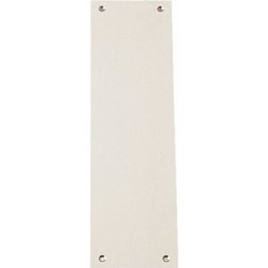 POIGNÉE DE PORTE Plaque de propreté aluminium pour poignées de portes palières, 250 x 70 x 2mm, Argent