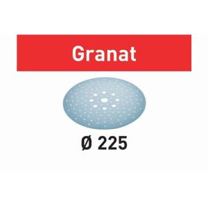 DISQUE ABRASIF Abrasif FESTOOL STF D225/128 P240 GR Granat - 5 pièces - 205668