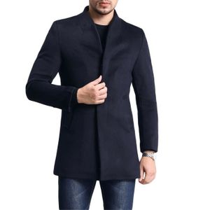 Fashion Trench homme veste longue homme hiver col tailleur à ceinture Caban  parka automne Blouson long printemps gabardine Kaki - Cdiscount  Prêt-à-Porter