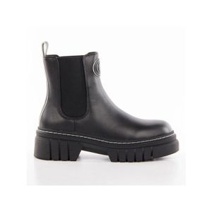Bottines Femme André En Cuir Noir Pointure 36 - Modèle TOCSIN, Talon Bloc Moyen, état TBE (très Bon état)