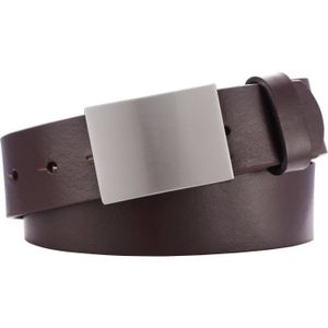 Ceinture marron cuir véritable homme 90 cm luxe à la mode Largeur :3.5 cm 90 cm - Prêt