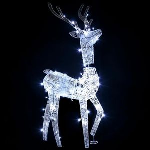 PERSONNAGES ET ANIMAUX Outsunny Renne Lumineux de Noël - décoration LED e