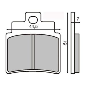 Cuivre fritté AHL Motocyclette plaquettes de frein Arrière pour Yamaha YZ 250 D//E//F//G//H//J 1992-1997