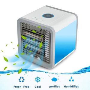 CLIMATISEUR FIXE RY16254-Refroidisseur D'air Portable, Purificateur D'air Climatiseur Climatiseur Mobile Air Cooler Couleurs USB pour Le Bureau, 10