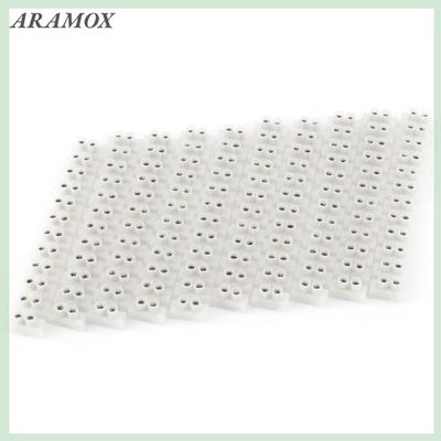 10 Borniers à Vis Double Rangée 360V 10A - Connecteurs Électriques Pour Fils 10mm²