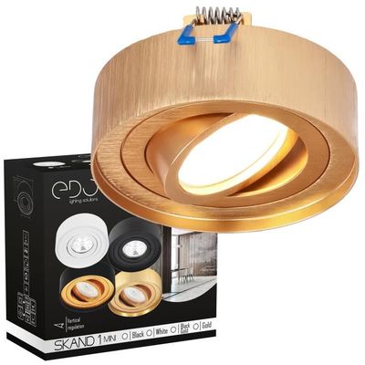 Spot encastrable blanc mat anti-éblouissement pour source LED GU10
