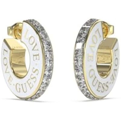 Boucles d'Oreilles femme Guess acier rhodié doré collection A-bow You