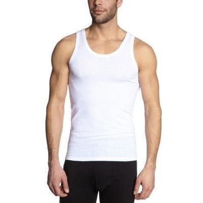 Maillot de corps sans manches - Schiesser - 0/0 - Blanc - 95% Coton - 5% Élasthanne