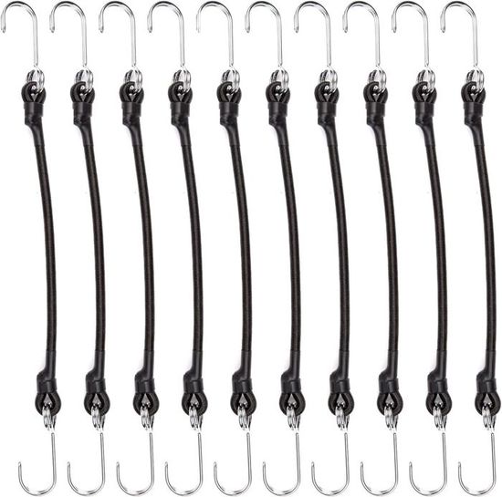 OUDQFCJ 20 Pièces Tendeurs élastiques Avec Boule, De Bâche, Sandow