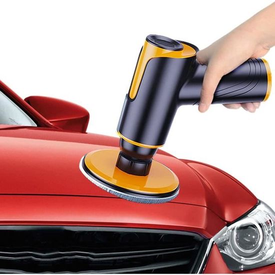 Polisseuse De Voiture Sans Fil, Mini Polisseuse Portable Kit D Outils Pour Nettoyage De Voiture Batterie Rechargeable 12v 2000mah C Ble