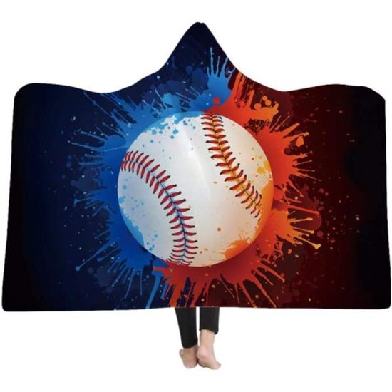 Couverture à Capuche Et Manches BEDSURE - Tissu Sherpa Doux Et Chaud - Taille 95 X 85 Cm - Imprimé Requin - Cadeau Noël Pour Femme