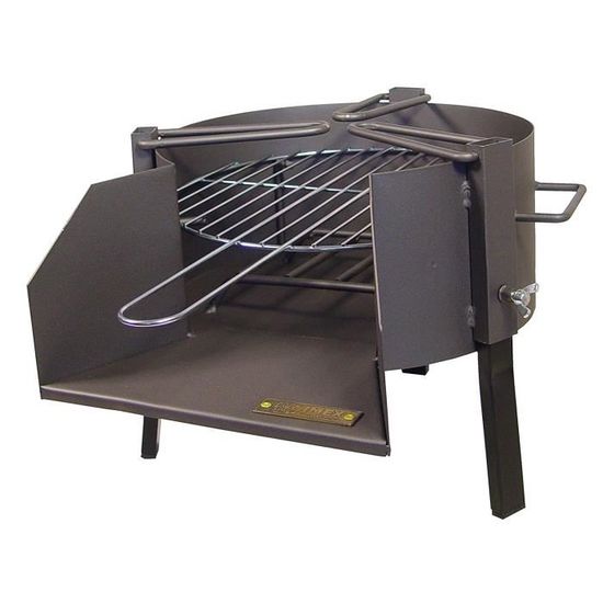 IMEX EL ZORRO Grille Zinguée Barbecue 41 X 43,5 Cm - Grille Charbon Bois Facile à Monter