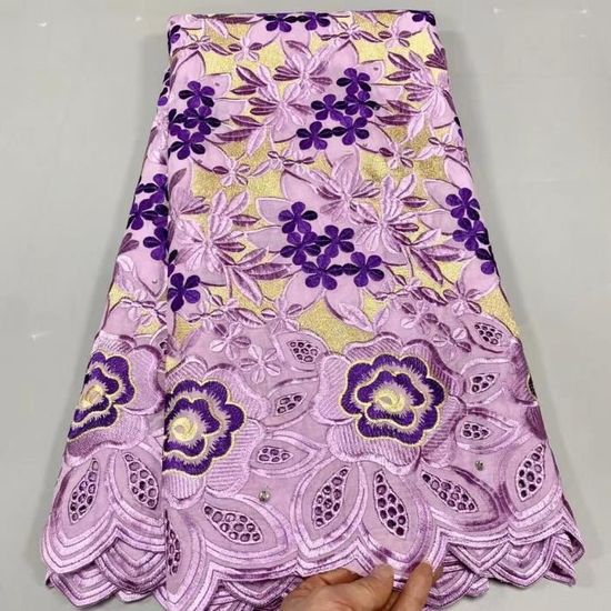 Bordure Dentelle Fleurie Vintage 3 Yards - Perles Roses, Tissu Brodé, Polyester