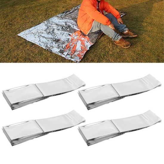 Couvertures De Survie Nurse Elite - Pack De 50, Argentées, En Mylar, Ignifugées Et Imperméables