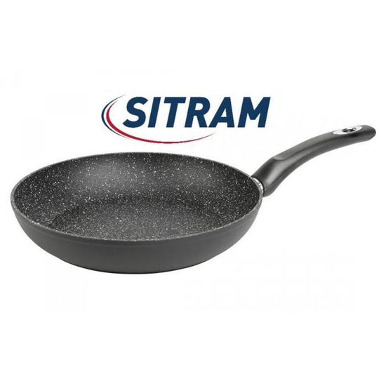 Sitram Croustille Poele Aluminium Gris 24 Cm - DRH MARKET Sarl
