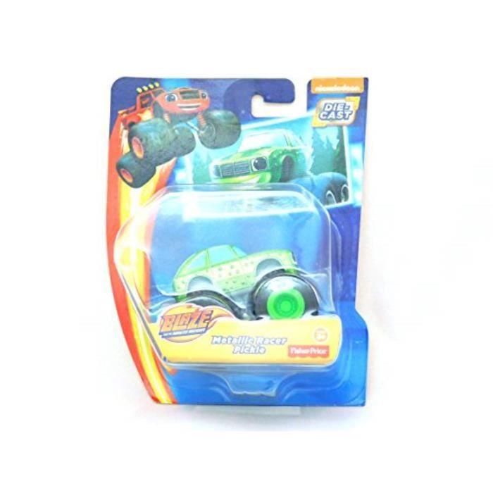 Voiture Electrique DZ8SF Nickelodeon Blaze And The Monster Machines Metallic Racer Pickle
