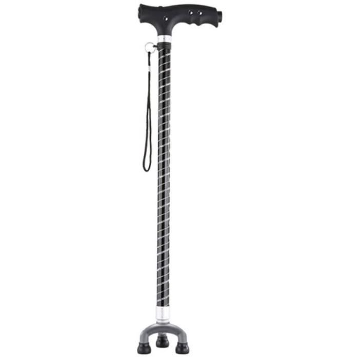 Béquilles JTYP Vieil Homme Lustre à Quatre Pattes avec des lumières Vieille Canne à Trois Pattes Canne Fracture Aide à l 297015