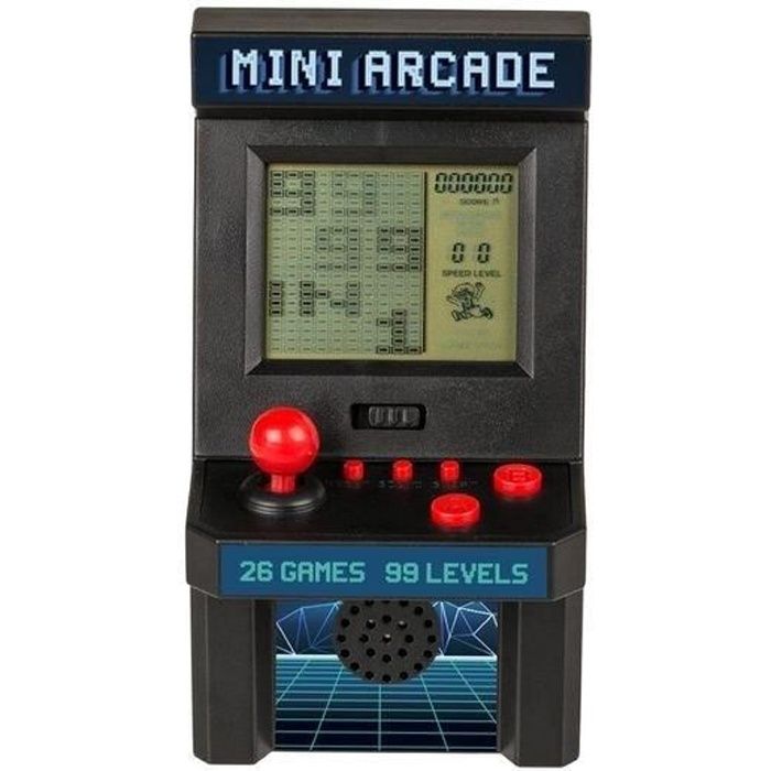 Borne d'arcade miniature 26 Jeux vidéos - 99 niveaux