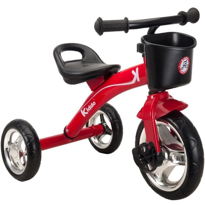 Kiddo Trike Rouge 3 Roues Smart Design Enfants Tricycle 2-5 ans Nouveau (Rouge)