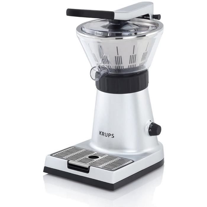 KRUPS PRESSE AGRUMES ELECTRIQUE EXPRESS 130W Jus Vitamine C Orange Citron Pamplemousse Extracteur Manuel ou Motorisé Capacité Illimi