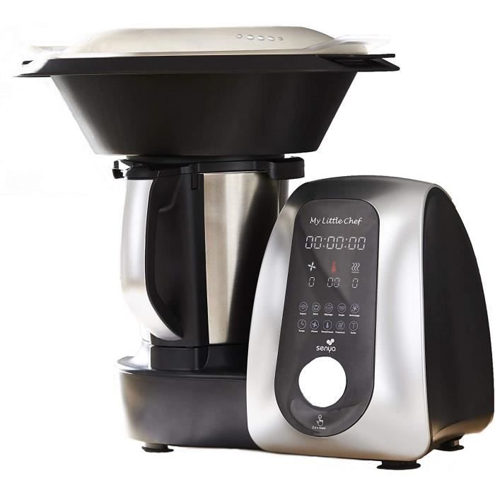 Passez la souris sur l'image pour zoomer VIDÉO Senya Robot De Cuisine Multifonction My Little Chef noir et silver, 13 progra