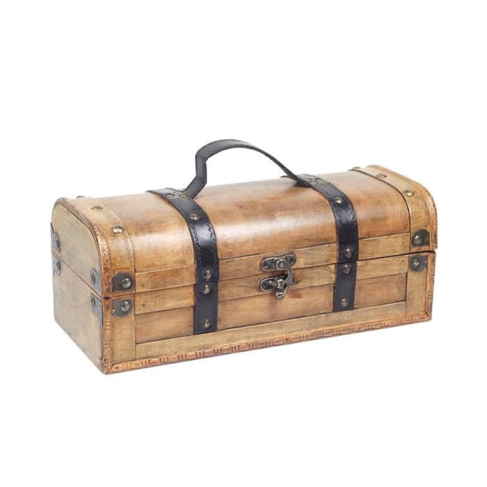 COFFRET BOIS neuf porte bouteille cadeau présentation stockage VIN 35x15cm