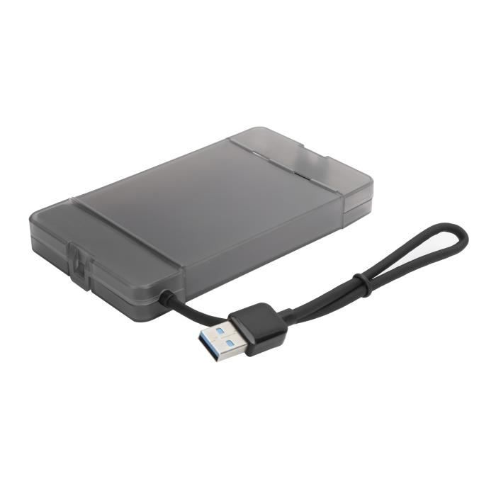 HURRISE boîtier SATA Boîtier de disque dur K105 USB3.0 Boîtier de disque dur SATA 2,5 pouces Accessoires de boîtier de lecteur