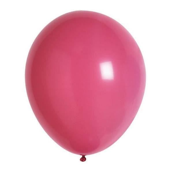 Lot de 100 ballons en latex opaque rose bonbon