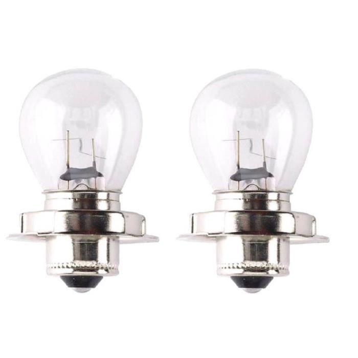 2x AMPOULE 12V 35W P26S PHARE MOTO SCOOTER MOBYLETTE PROJECTEUR FEU AVANT PUISSANT ECLAIRAGE LAMPE