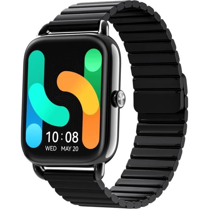 Montre intelligente Haylou RS4 PLUS Bluetooth - Bracelet Magnétique - 1.78'' HD/IP68 - Version Globale( sans Français) - Noir