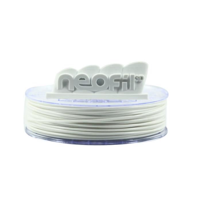 NEOFIL3D Filament pour Imprimante 3D M-ABS - Blanc - 1,75 mm - 750g