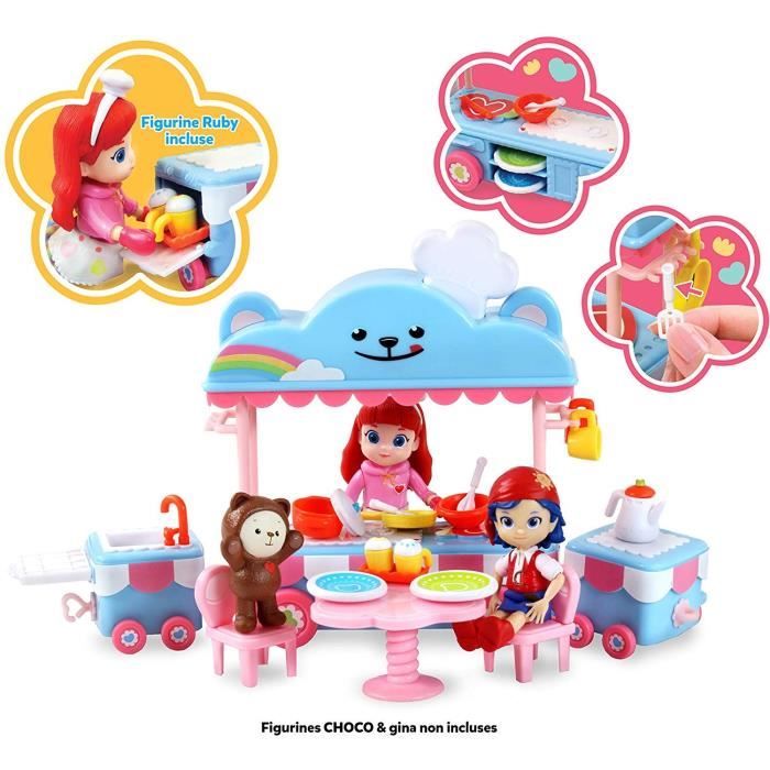 RAINBOW RUBY Set de Jeu Complet Cuisine Mobile et figurine Ruby - 89037 - 3 ans et +