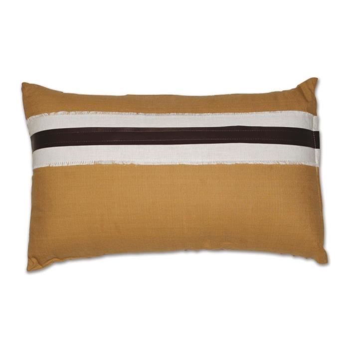 SOLEIL D'OCRE Coussin Déhoussable Cow 30X50 cm Camel