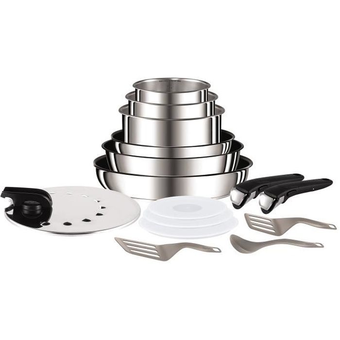 Tefal Ingenio Préférence Set DE 15 Pièces INOX Tous Feux Dont Induction