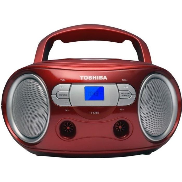 TOSHIBA TY-CRS9 BoomBox CD Portable - Rouge