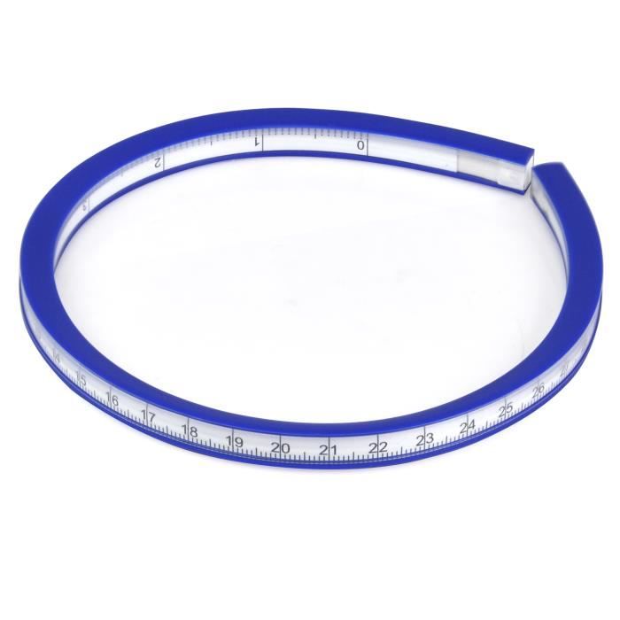 TRIXES Règle flexible règle courbe plastique vinyle 30 cm