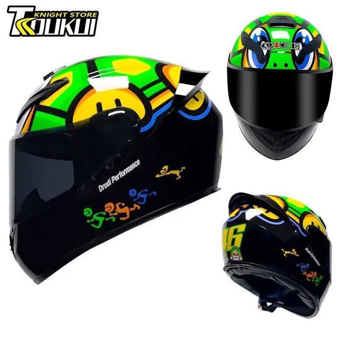Casque Moto Intégral Curve Lead - ABS, Visière Solaire Fumée, ECE 22.06 Homme Et Femme