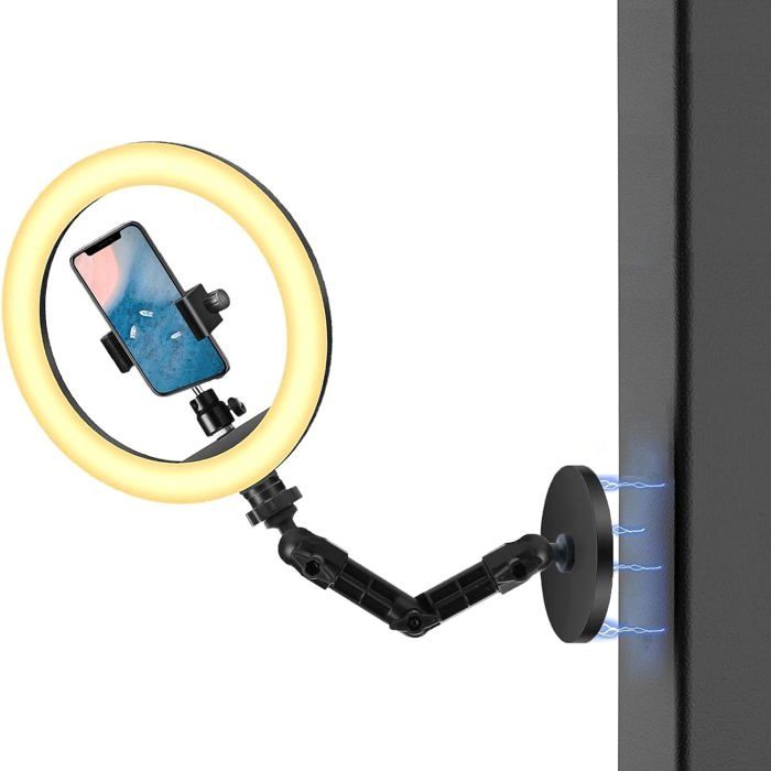 X Kiyo Pro Anneau Lumineux Pour Webcam Avec Support Mural Magnu00e9tique Razer Kiyo