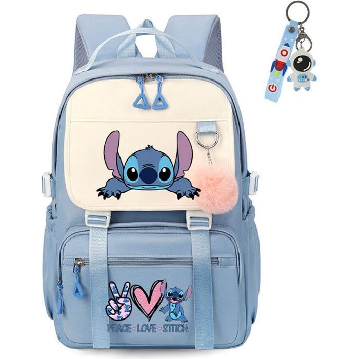 Cartable stitch Sac A Dos Stitch tudiant Cartable tudiant Cartable fille garons HSF608 bleu CARTABLE Cdiscount Bagagerie Maroquinerie