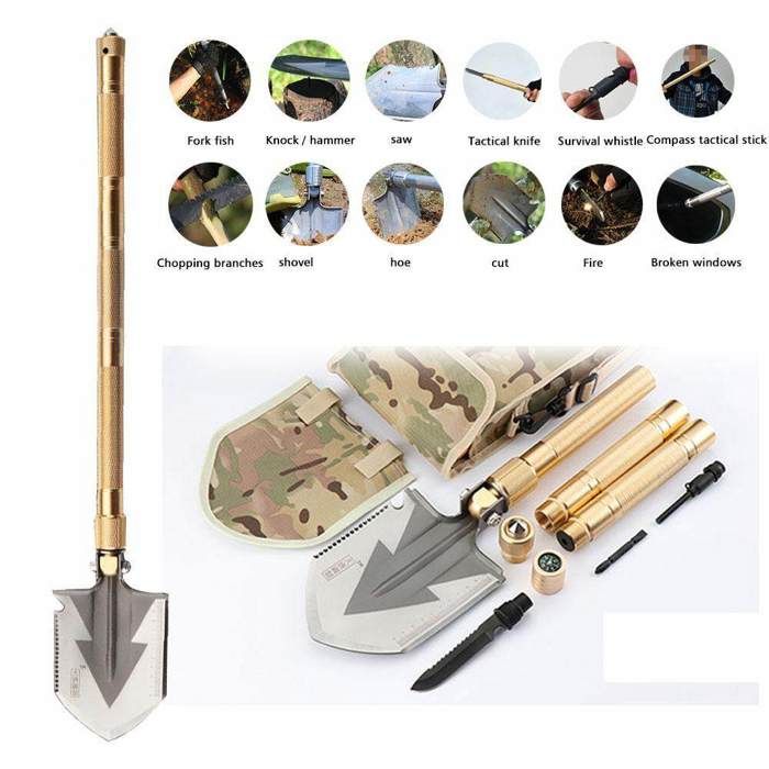 Pelle Pliante Militaire Pelle de Survie multi-Outils Portable